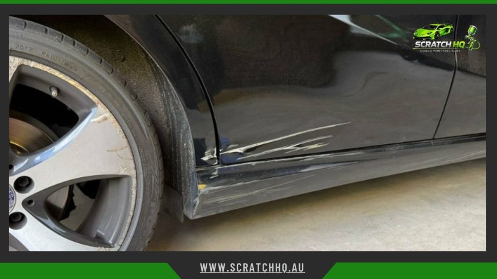 Car door scratch repair in Sydney by Scratch HQ mobile service