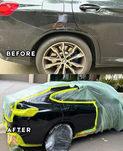 BMW X4 door, quarter panel and bumper repair in Bella Vista