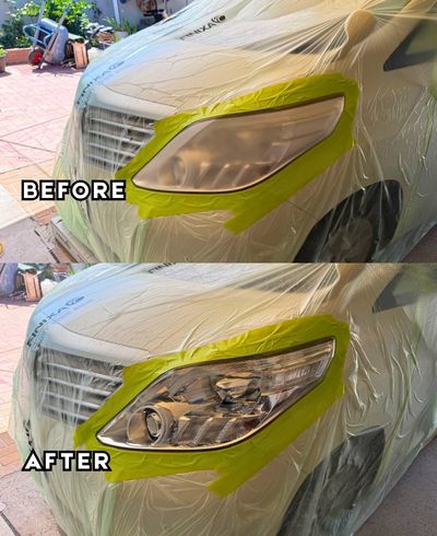 Headlight restoration in Dulwich Hill