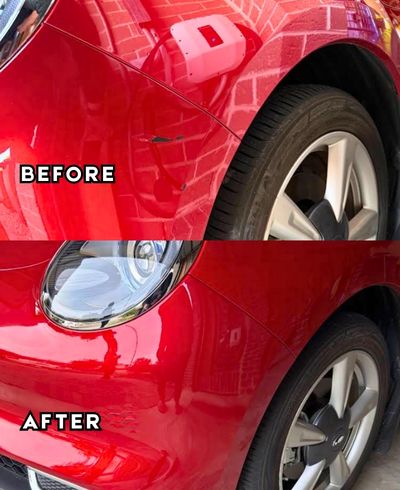 Mobile car scratch repair completed in Beaumont Hills