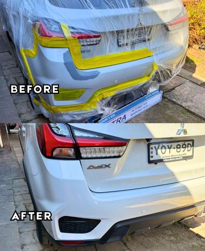 Volkswagen car dent and scratch repair for bumper and door damage