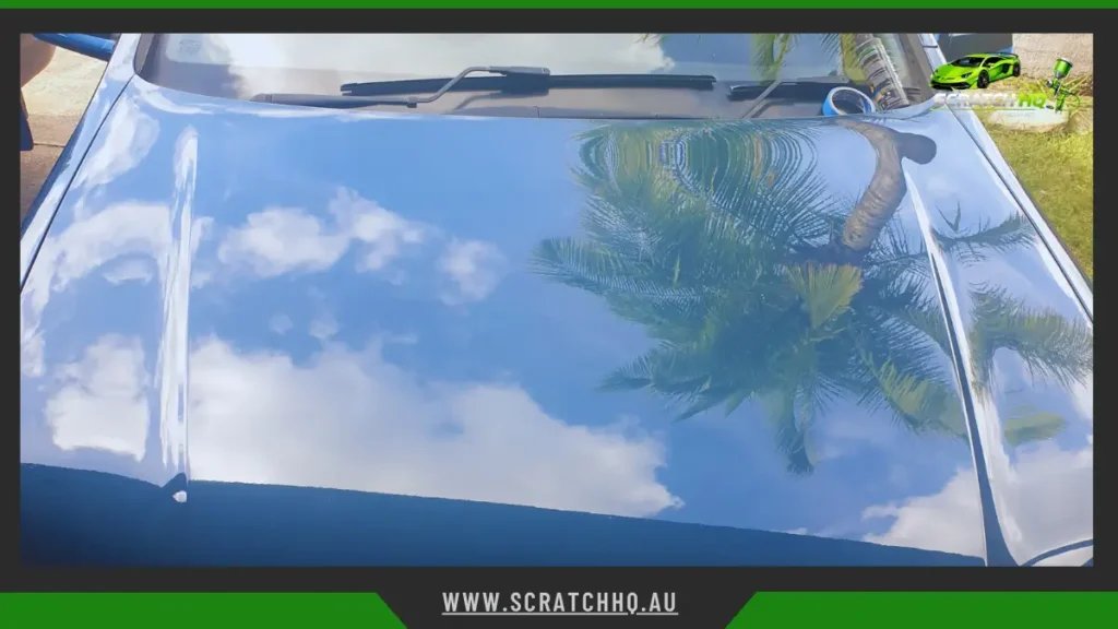 blue holden with ceramic coating delivering a high-gloss finish and crystal-clear reflections for lasting paint protection
