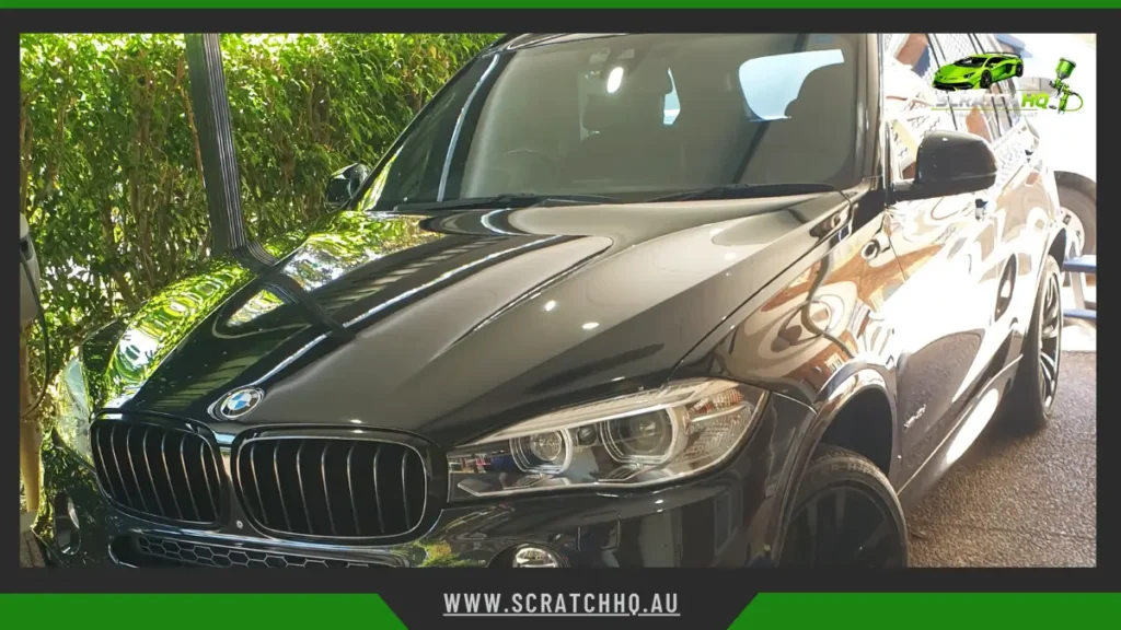 full front-side view of the suv showing rich gloss, clean paintwork, and enhanced depth across every panel