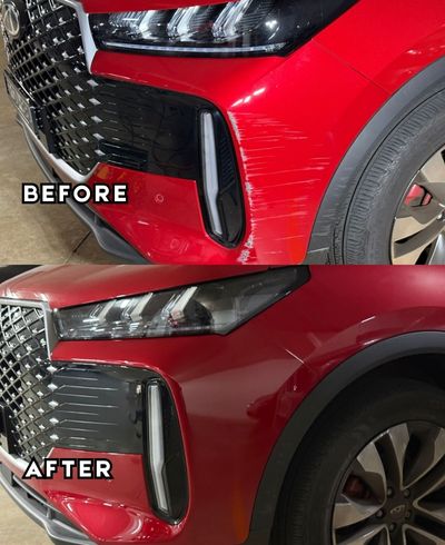 Toyota Corolla Cross front bumper scratch repair